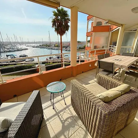 T4, Centre-port, Terrasse, Climatisation, Garage - Fr-1-723-178 Apartament Agde
